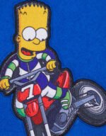 royal white the simpsons freeze max racing varsity jacket