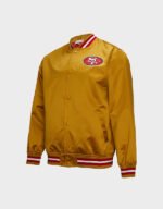 san francisco 49ers mitchell & ness satin jacket