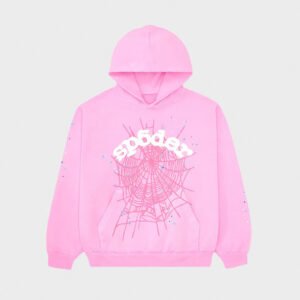 sp5der og web pink hoodie