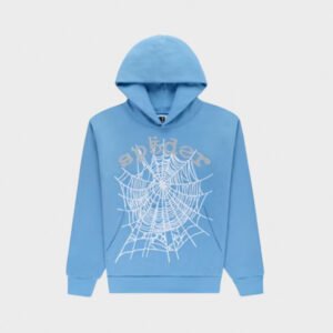 sp5der og web v2 dusty blue hoodie