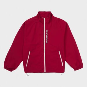 supreme contrast zip red track jacket