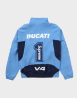 supreme ducati light blue track jacket