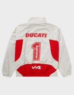 supreme ducati white track jacket