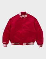 supreme mitchell & ness satin varsity jacket