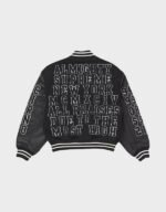 supreme praises button down varsity jacket