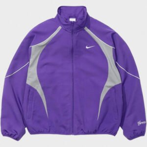 supreme x nike purple track jacket