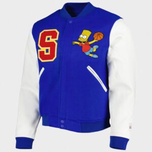 the simpsons freeze max bart ballin varsity jacket