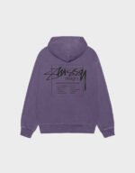 stussy modern age grape pigment dyed hoodie