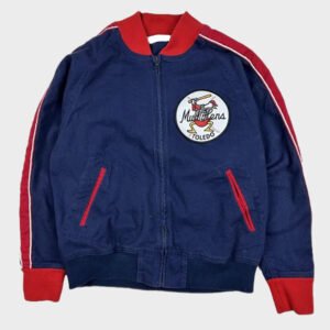 blue toledo mud hens baseball jacket