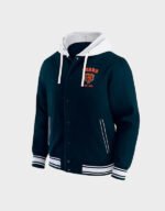 chicago bears navy hooded jacket