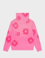 denim tears mono cotton wreath hoodie pink