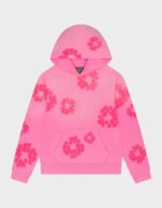 denim tears mono cotton wreath pink hoodie