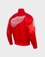 detroit red wings classic satin jacket