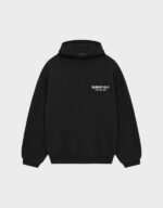 fear of god essentials fleece black hoodie