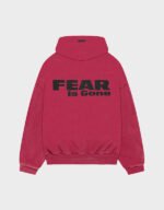fear of god vintage fear is gone red pullover hoodie