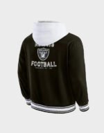 las vegas raiders black hooded jacket