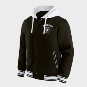 las vegas raiders hooded jacket