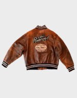 louisville slugger varsity brown leather jacket