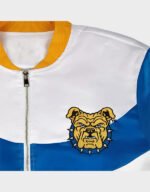 nc at aggie white bomber jacket