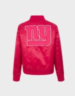new york giants triple pink satin jacket