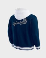 new york yankees navy cotton hooded jacket