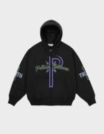 palace believer zip black hoodie