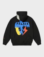 palace x jcc black pullover hoodie