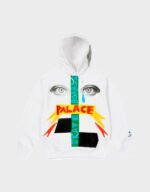 palace x jcc white hoodie