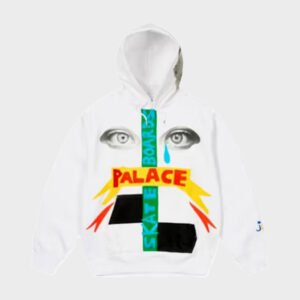 palace x jcc white hoodie