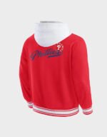 philadelphia phillies red cotton hooded jacket