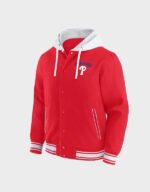 philadelphia phillies red hooded jacket