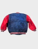 skychiefs mets blue and red satin jacket