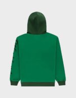 sp5der triple 5 stitch green zip up hoodie