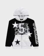 sp5der triple 5 stitch zip up hoodie