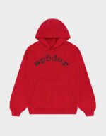 sp5der vvs red hoodie