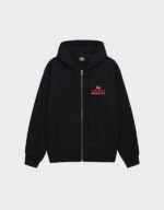 stussy superior quality zip black hoodie