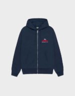 stussy superior quality zip navy hoodie