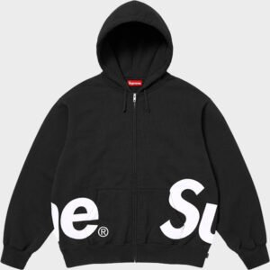 supreme big logo zip up hoodie