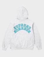 supreme homerun pullover ash grey hoodie