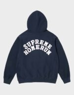 supreme homerun pullover navy hoodie