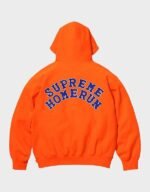 supreme homerun pullover orange hoodie