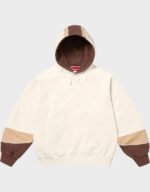 supreme paneled natural hoodie