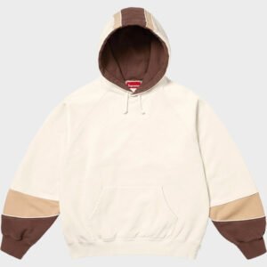 supreme paneled natural hoodie