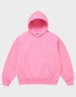supreme x goodenough pink pullover hoodie