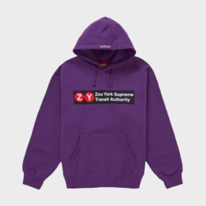 supreme x zoo york purple hoodie