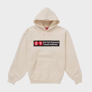 supreme x zoo york white hoodie