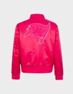 tampa bay buccaneers triple pink satin jacket