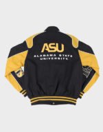 alabama state black racing twill cotton jacket