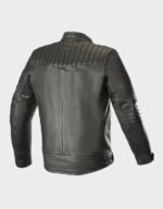 alpinestars crazy eight black leather jacket