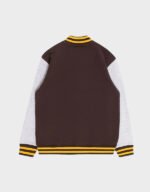 brown gray hawthorn hawks varsity fleece jacket